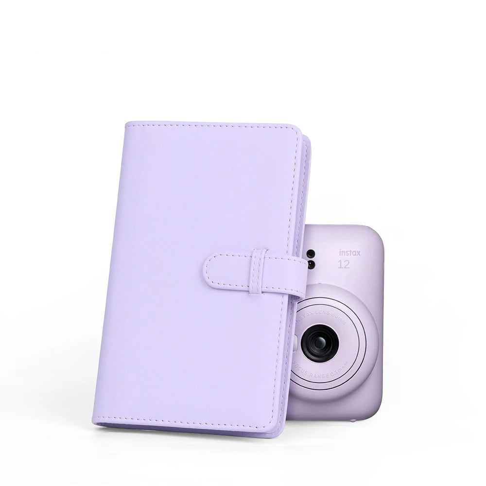 InstaSnap Mini Photo Album - 108 Pockets for Fujifilm Instax Mini 12 | PU Leather Cover & Photo Paper Storage Case