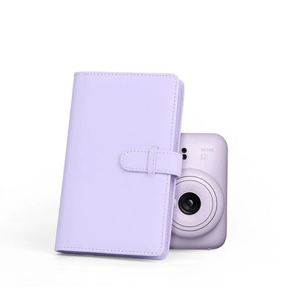 InstaSnap Mini Photo Album - 108 Pockets for Fujifilm Instax Mini 12 | PU Leather Cover & Photo Paper Storage Case