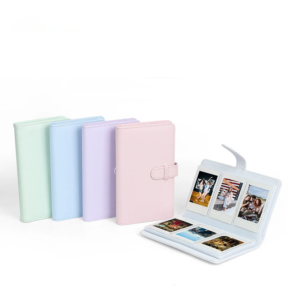 InstaSnap Mini Photo Album - 108 Pockets for Fujifilm Instax Mini 12 | PU Leather Cover & Photo Paper Storage Case